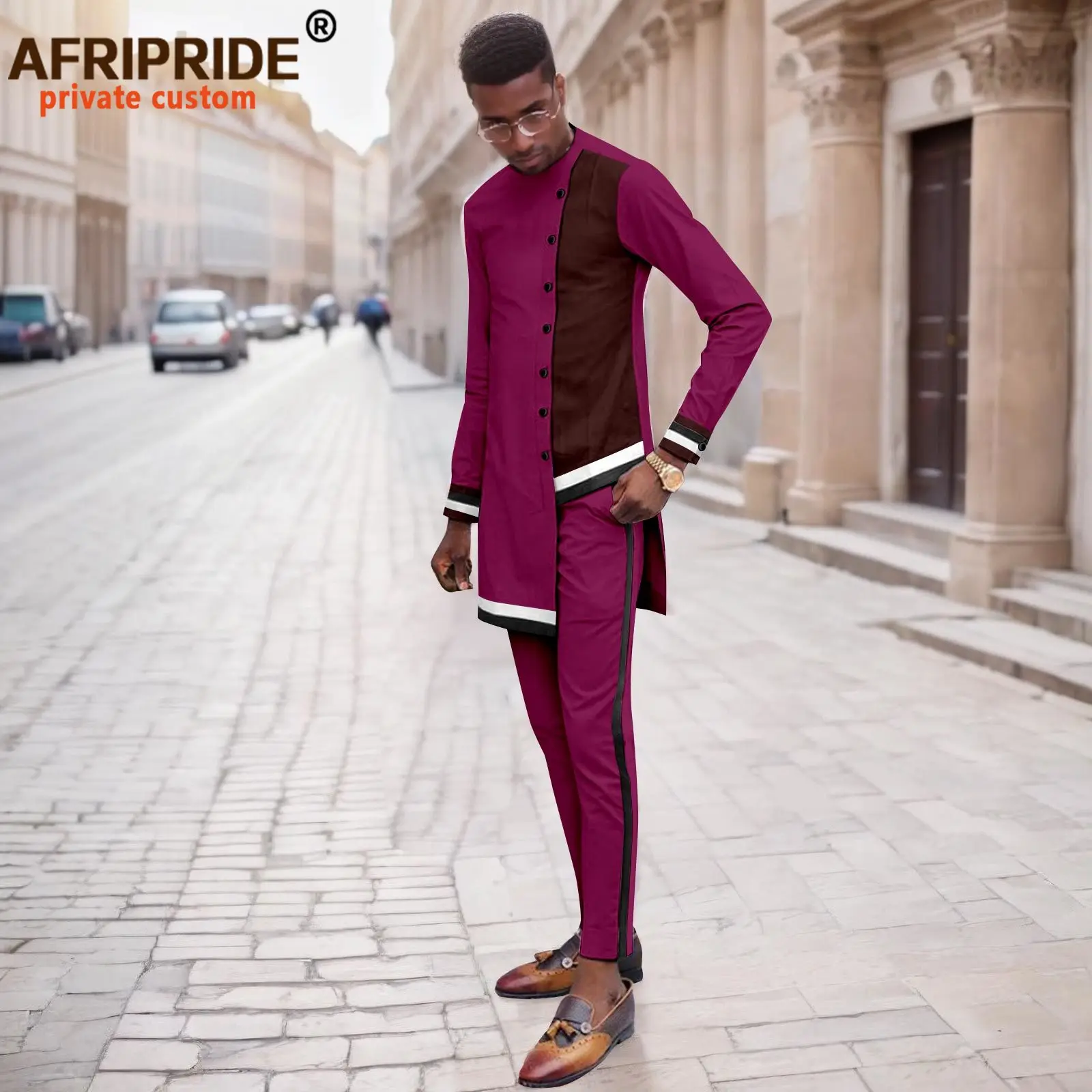 Boubou Men Africa - African Suits for Men Single Breasted