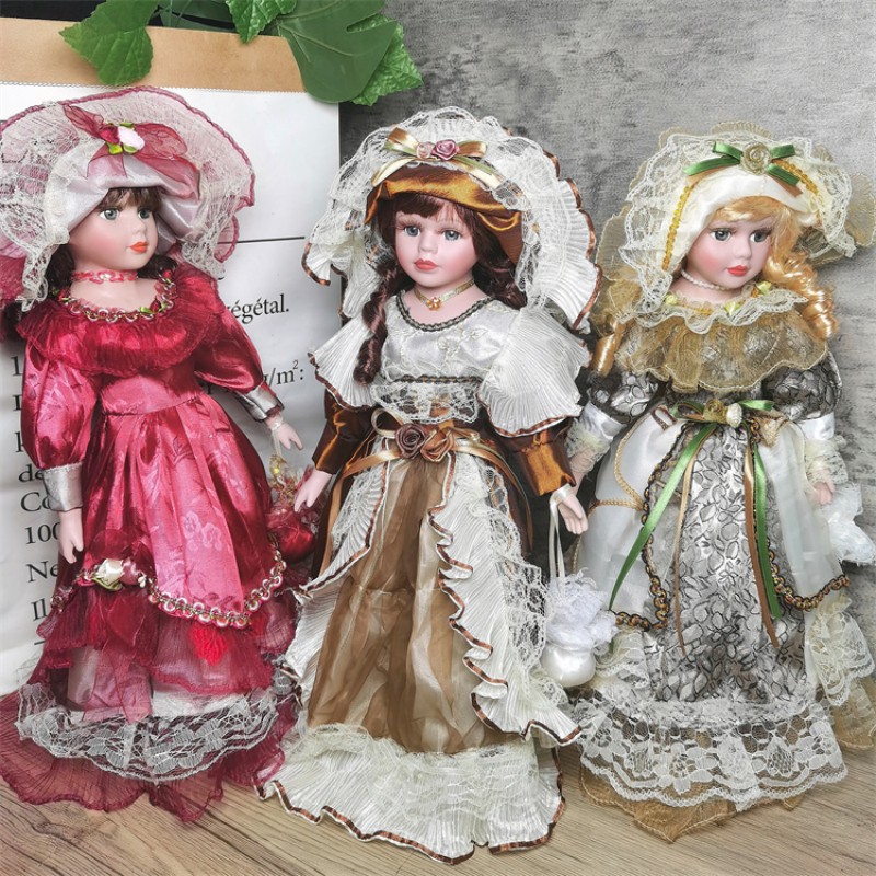 Ethnic Fashion House - 41cm Russian Ceramic Doll Toy Home