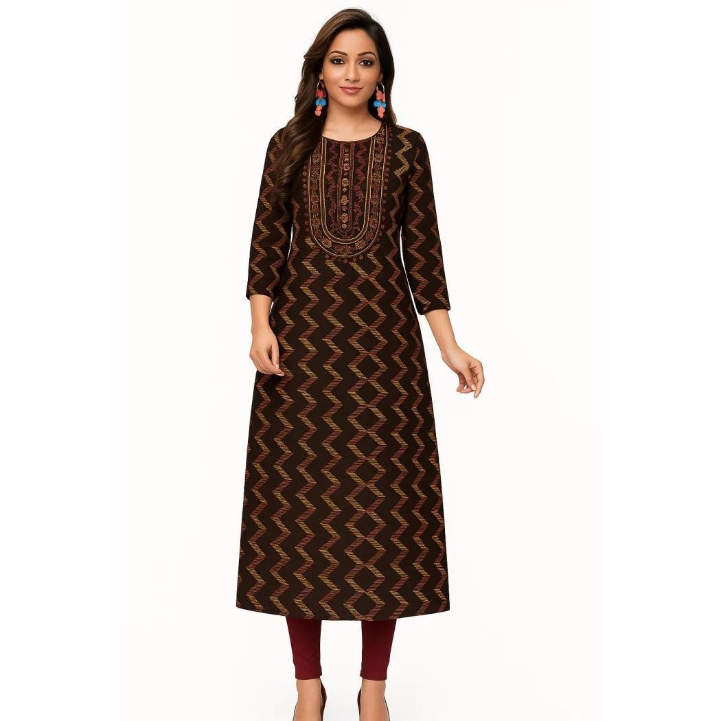 Ethnic Fashion Kurtis - Muslim Kurt Women's Fashion Comfortable Dress