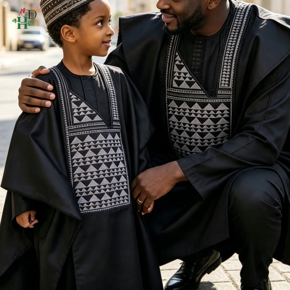 Boubou Men Africa - Father-son Outfits Turkey Dresses on Clearance