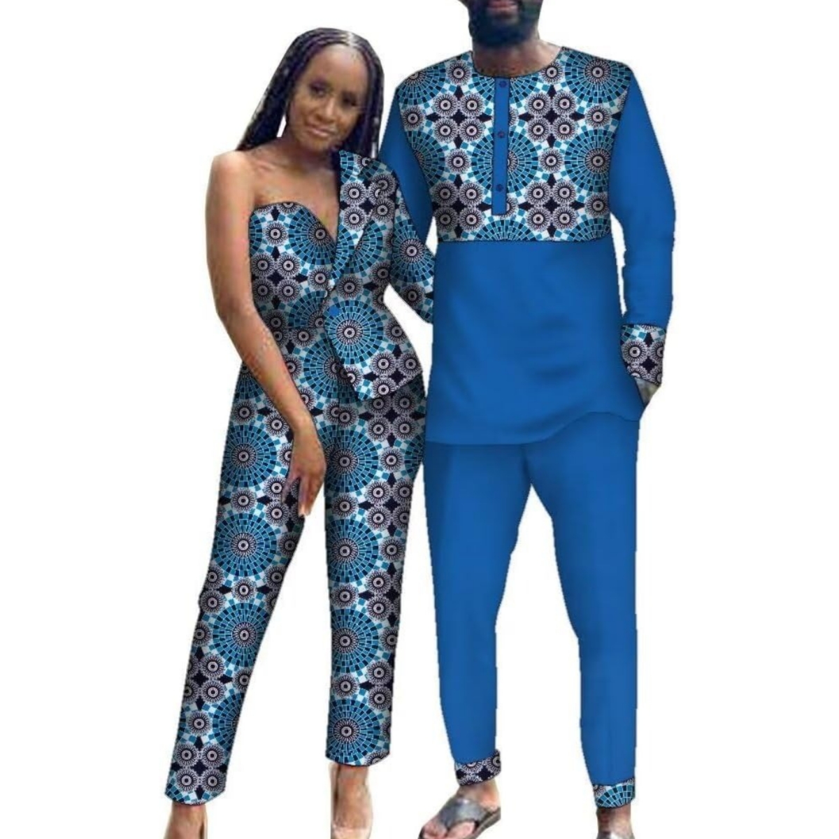 Boubou Men Africa - Bazin Riche African Clothes for Couple
