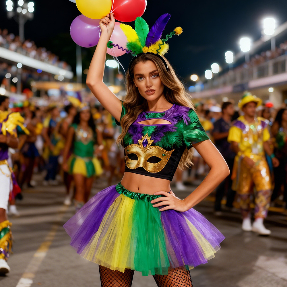 Ethnic Clothing & Online Fashion Store Khaadi Uk - 2026 Carnival Costume Set Sparkling Feather