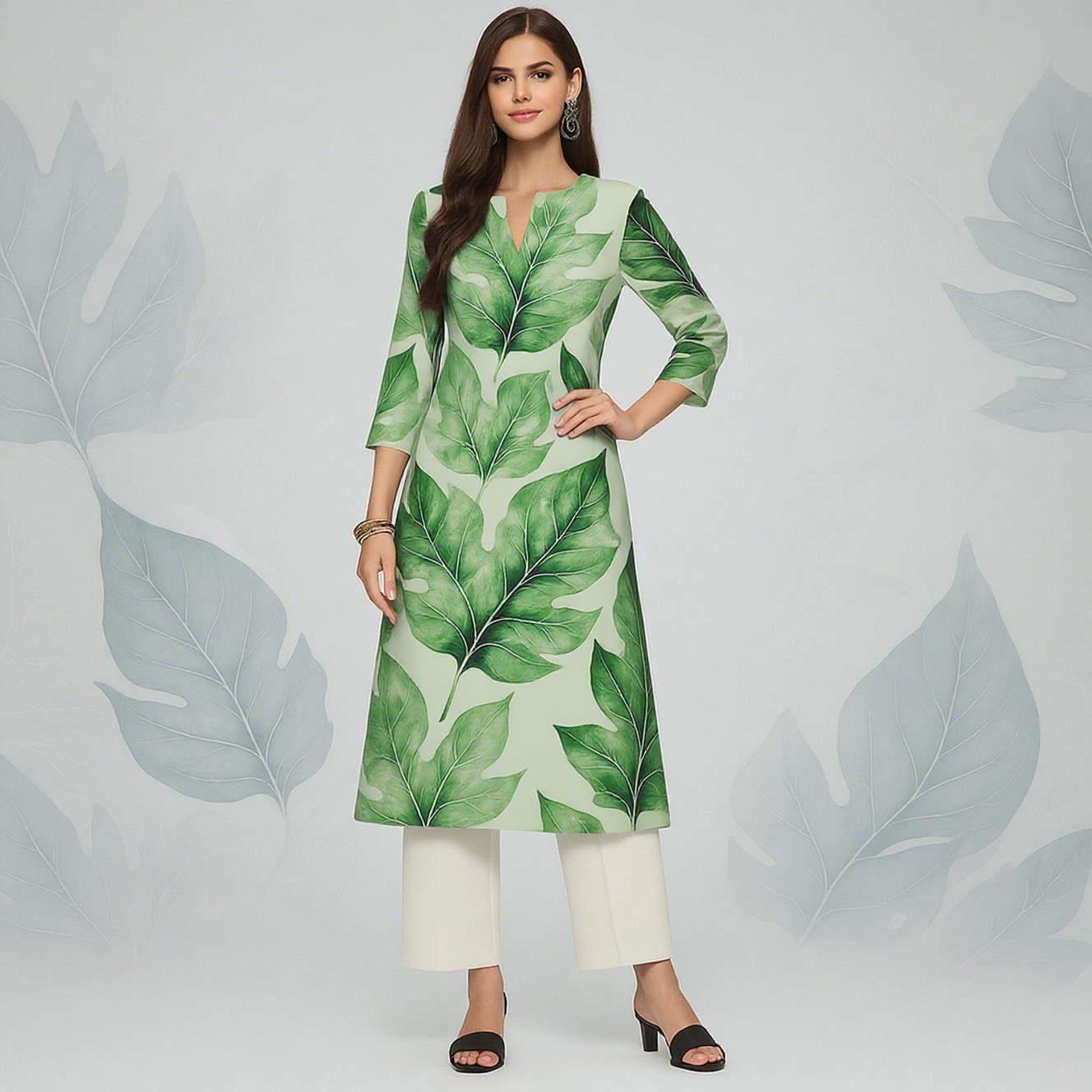 Muslim Women's Kurt Casual Fas - Ethnic Fashion Kurtis 评论和价格