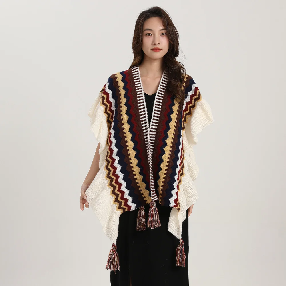 Bohemia Shawl Women Mohair Kni - Winter Ethnic Fashion For Women 评论和价格