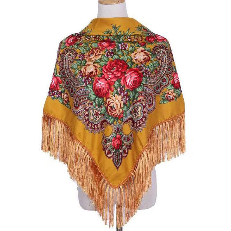 Retro Printed Scarf Winter Boh - Winter Ethnic Fashion For Women 评论和价格