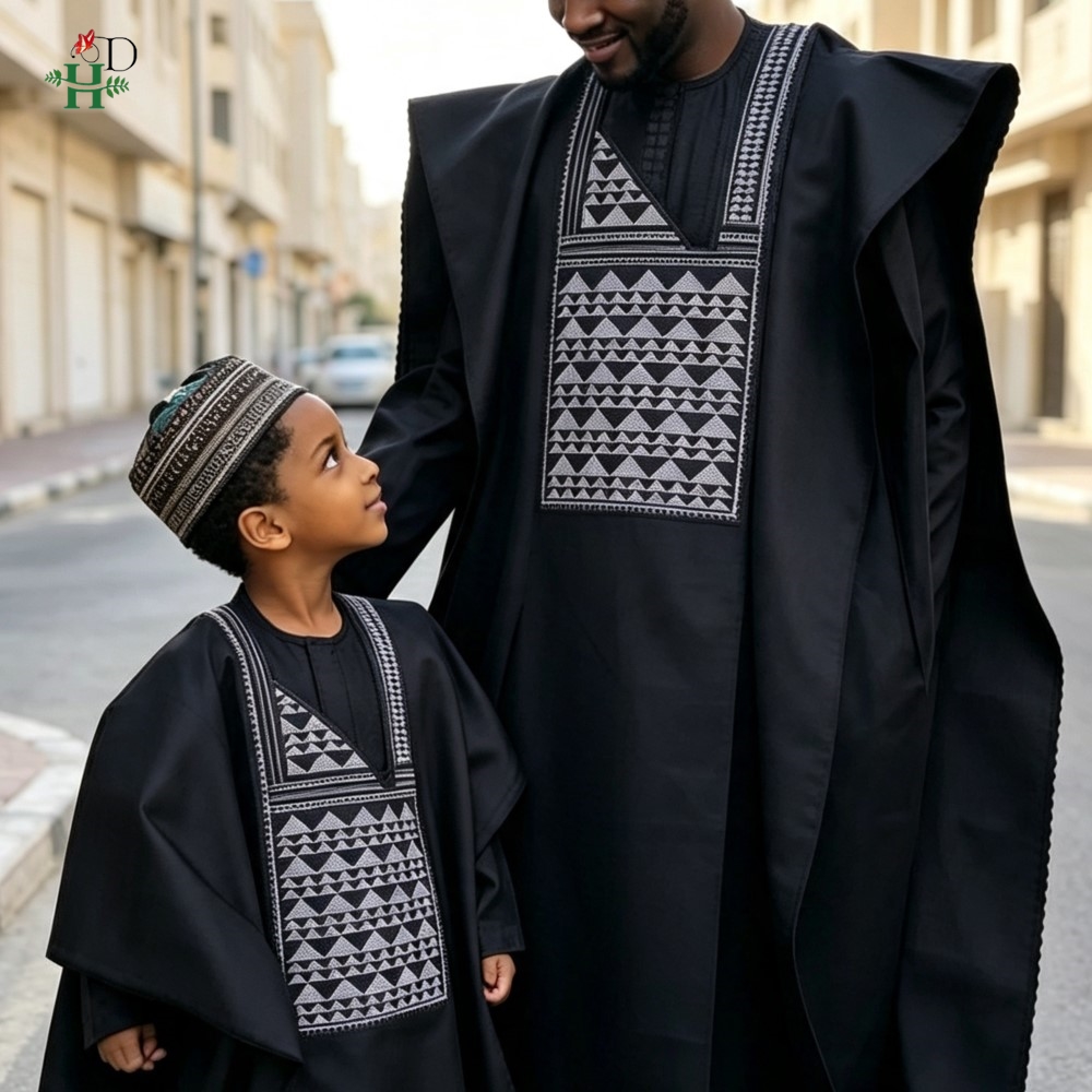 Father-son Outfits Turkey Dres - Boubou Men Africa 评论和价格