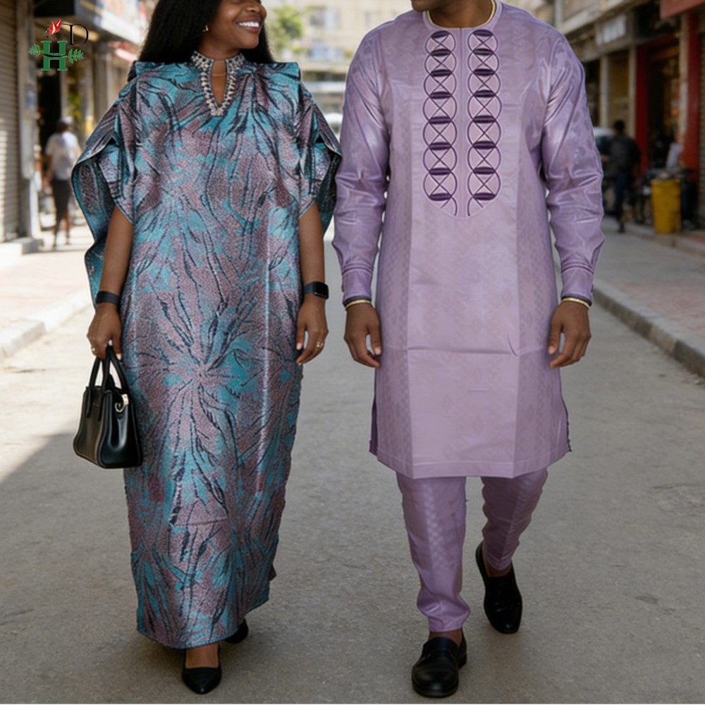 H&D African Dresses For Couple - Boubou Men Africa 评论和价格