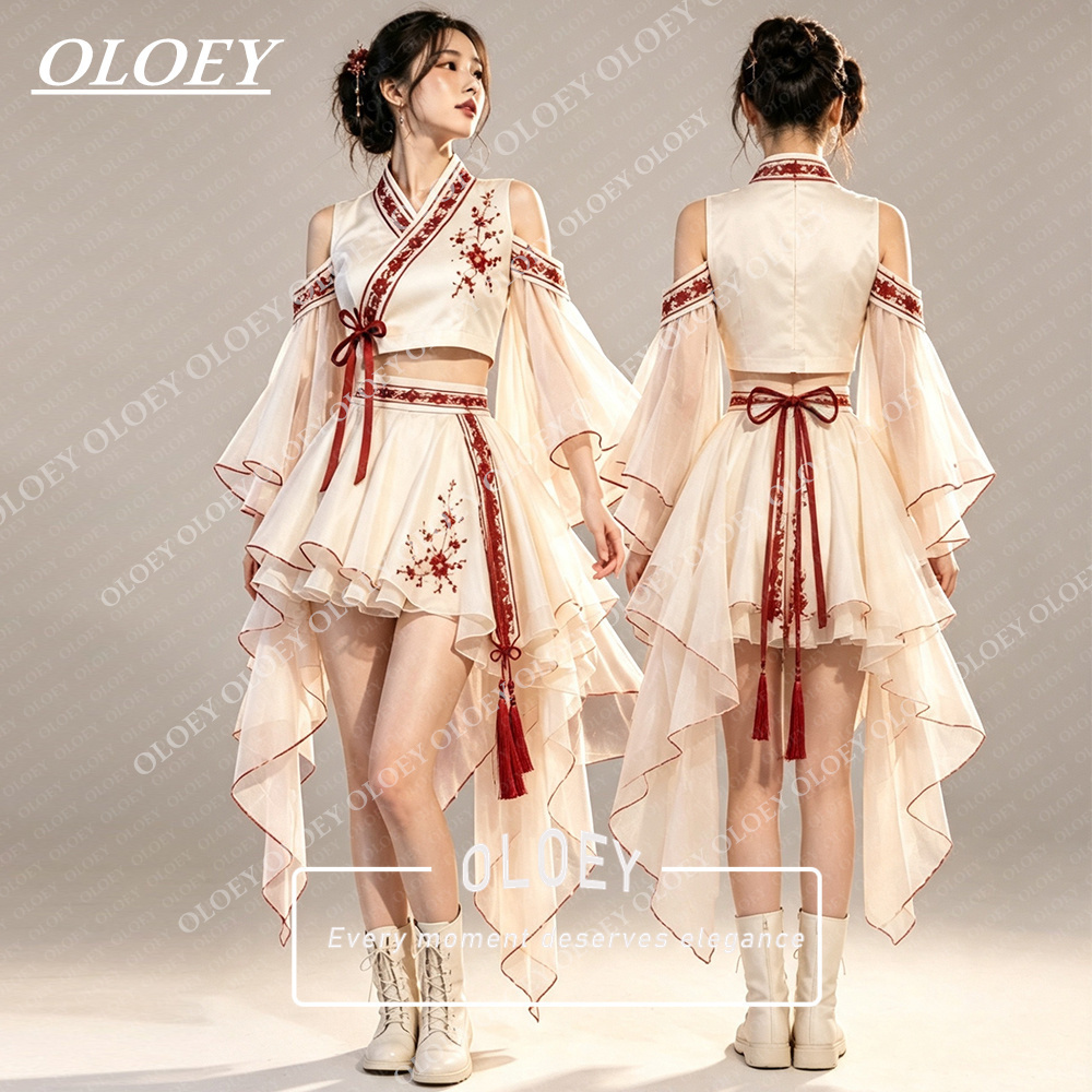 OLOEY Modern Red Embroidery Iv - Hanbok Modern Set 评论和价格