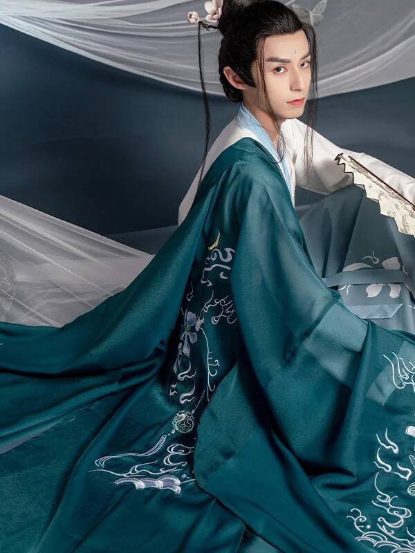 Chinese New Modern Hanfu Man T - Hanbok Modern Set 评论和价格