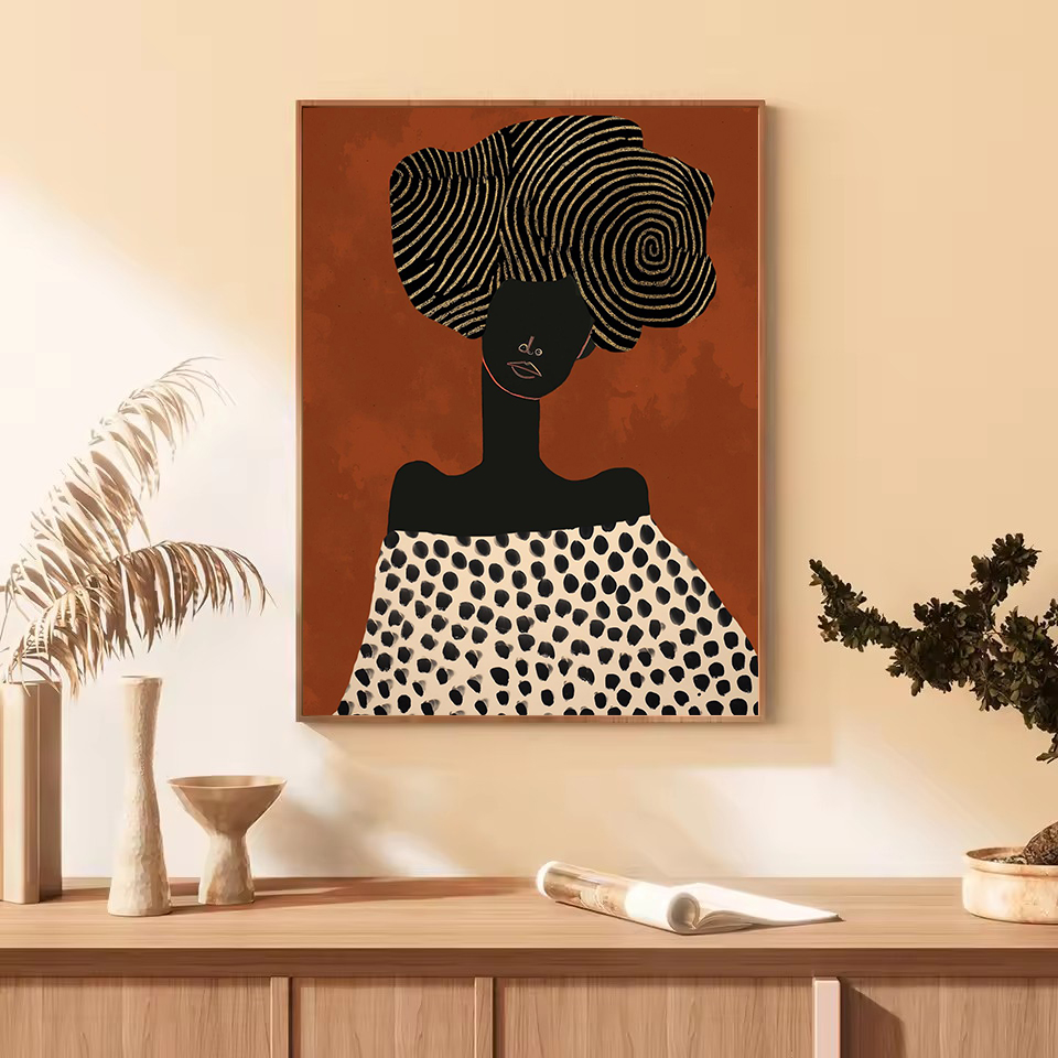 Fashion Abstract African Figur - Ethnic Contemporary Fashion 评论和价格