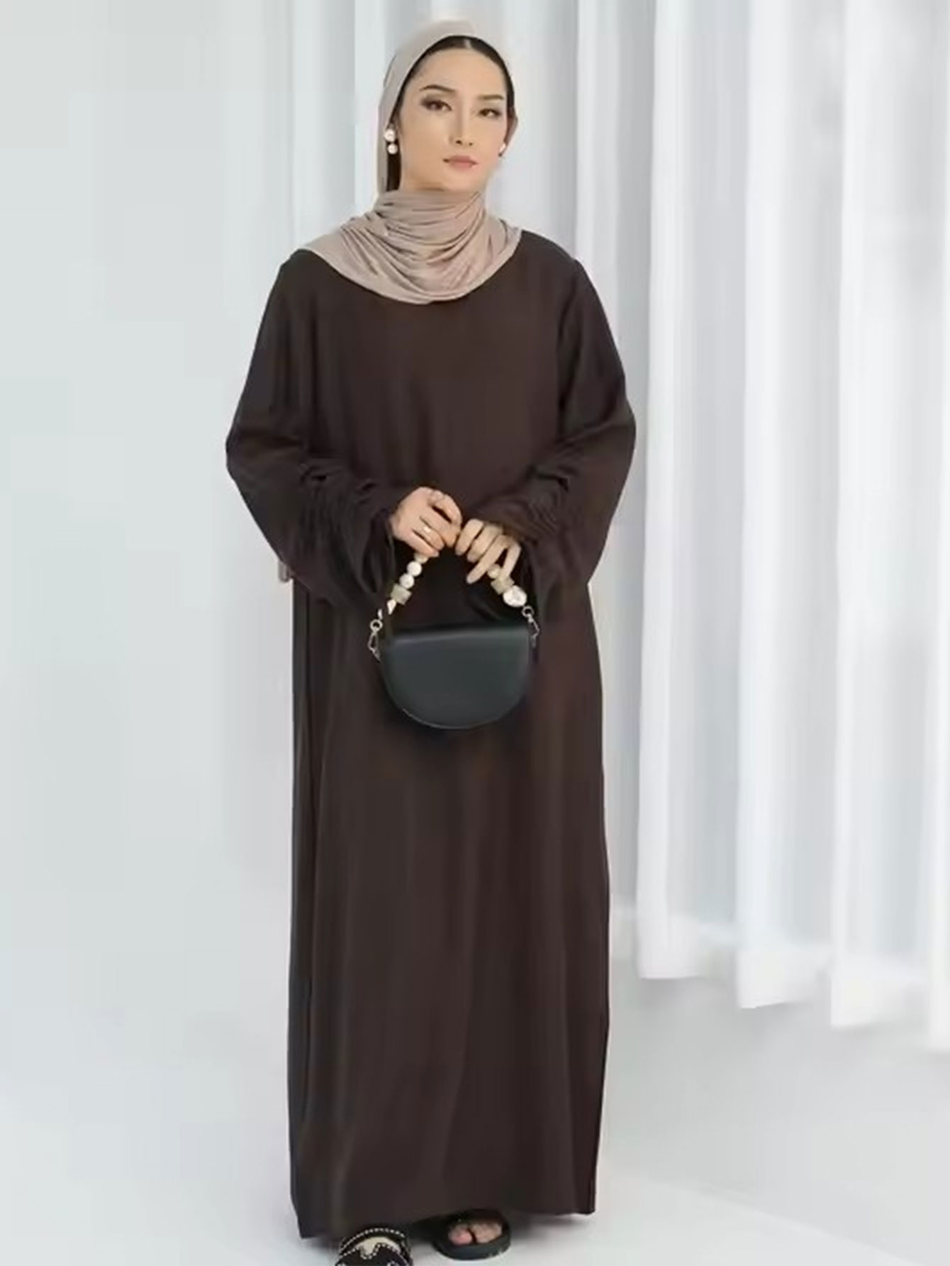 Eid Islamic Modest Dress for W - Abaya Modest Wear 评论和价格
