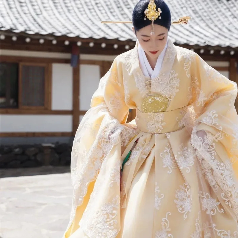 ellow Korean Clothes Women Tra - Hanbok Modern Set 评论和价格