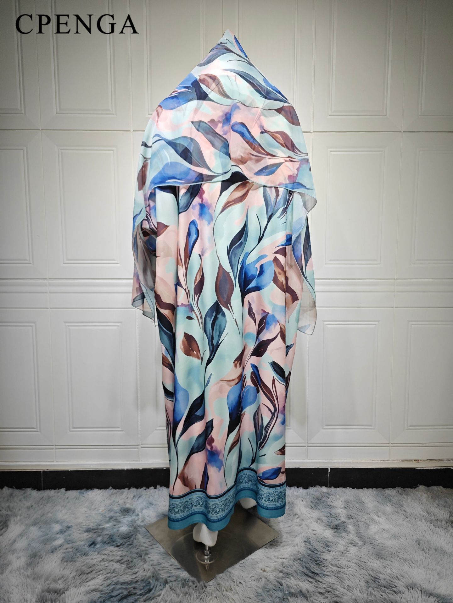 Luxury Dubai Abaya Floral Prin - Abaya Modest Wear 评论和价格