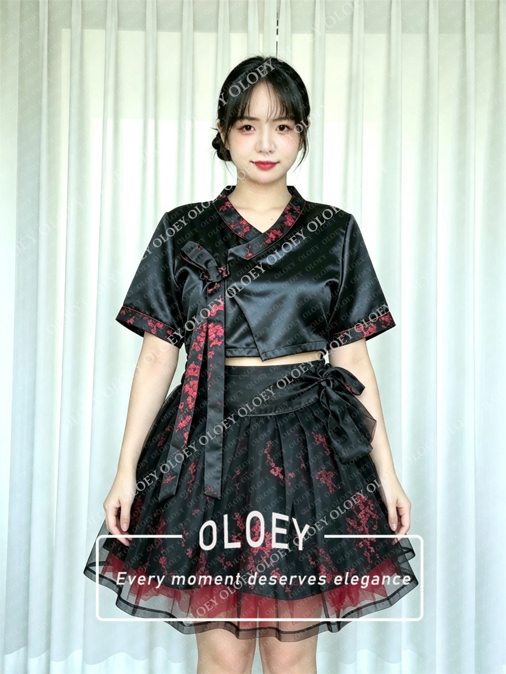 OLOEY Modern Black Short Conce - Hanbok Modern Set 评论和价格
