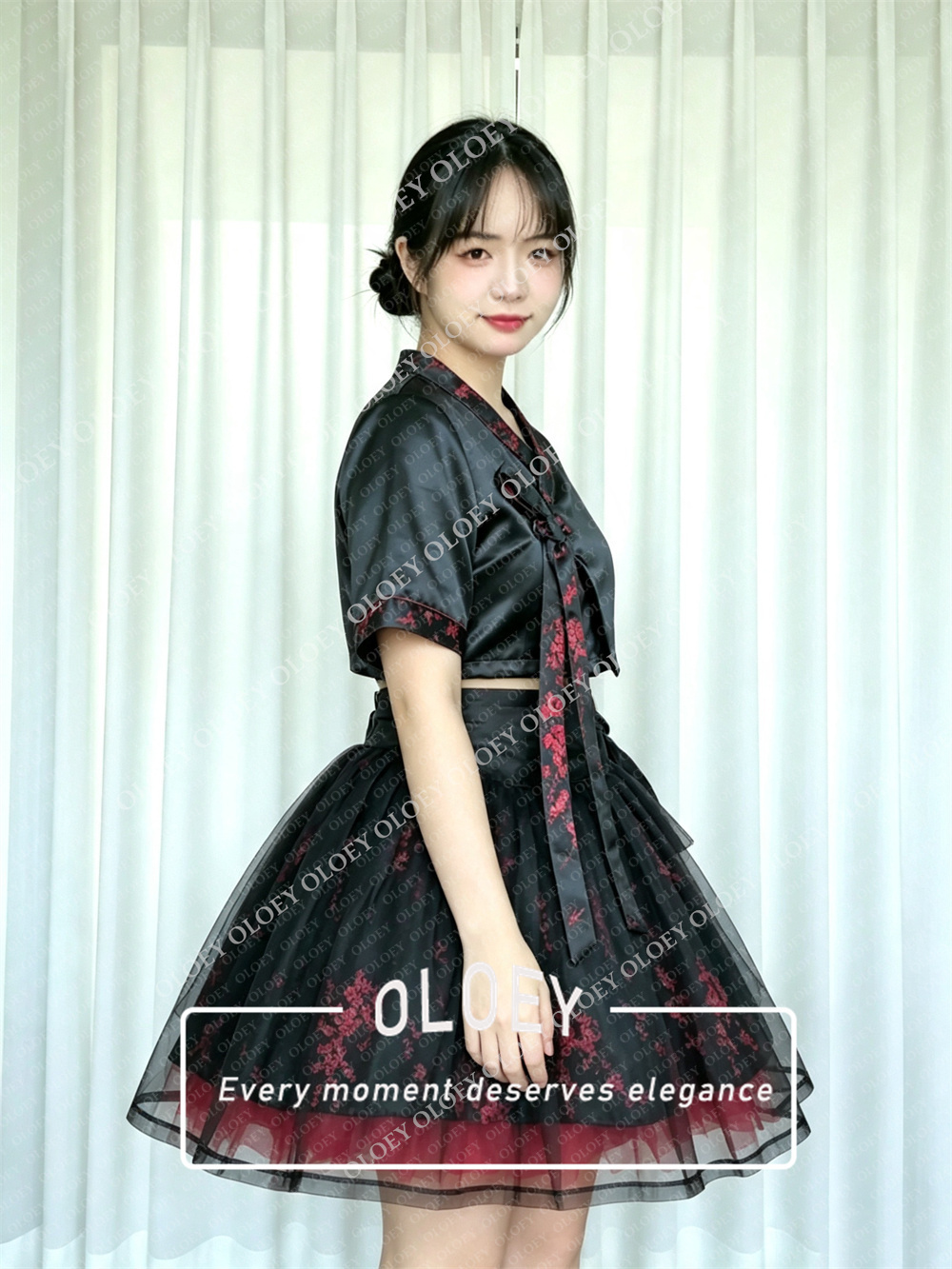 OLOEY Modern Black Short Conce - Hanbok Modern Set 评论和价格