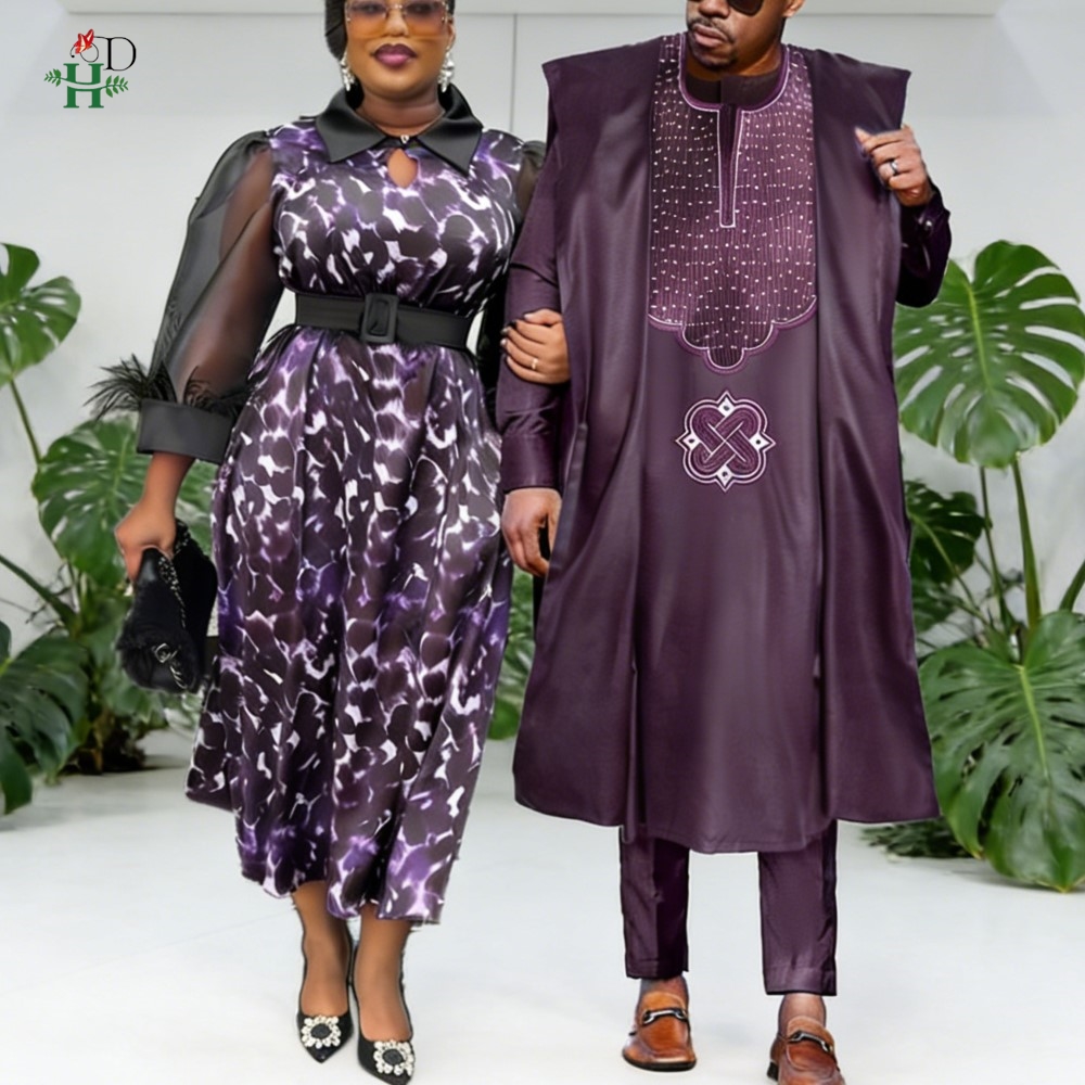 2026 African Couple Matching C - Boubou Men Africa 评论和价格