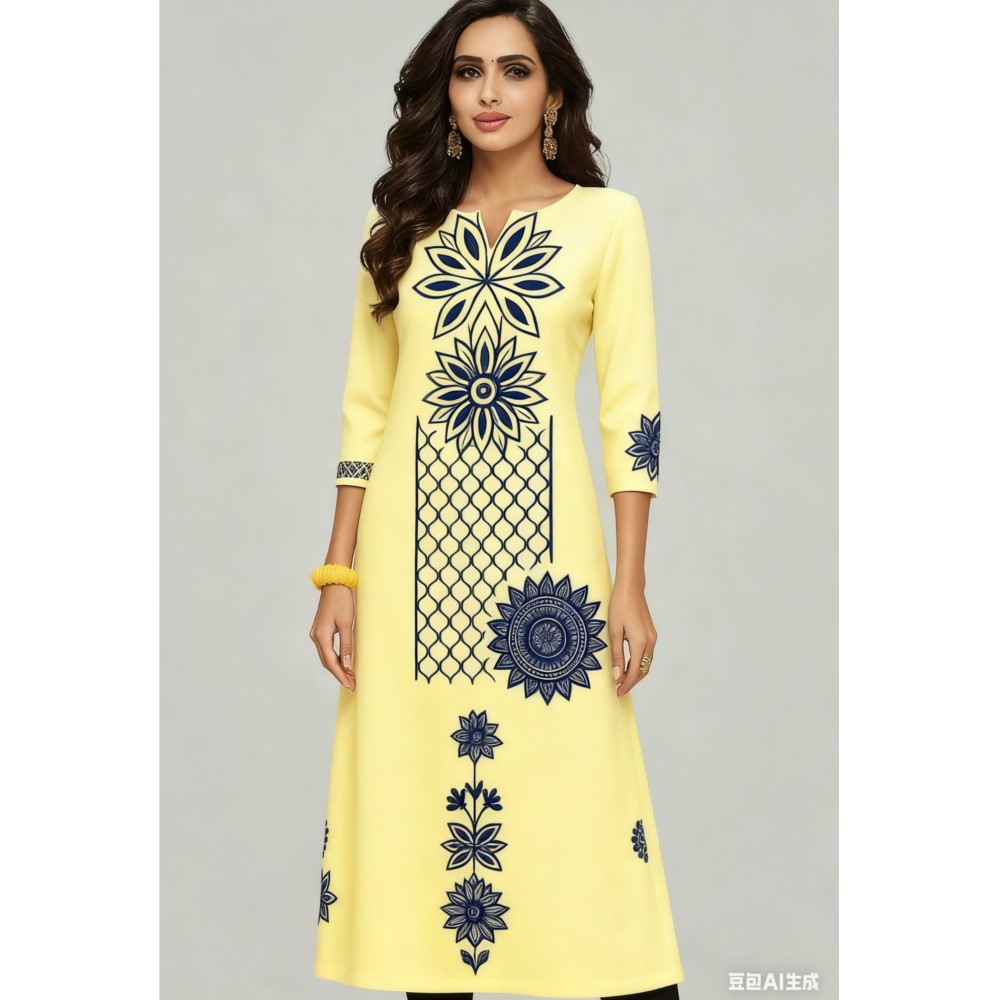 National style Women's Kurt Ca - Ethnic Fashion Kurtis 评论和价格