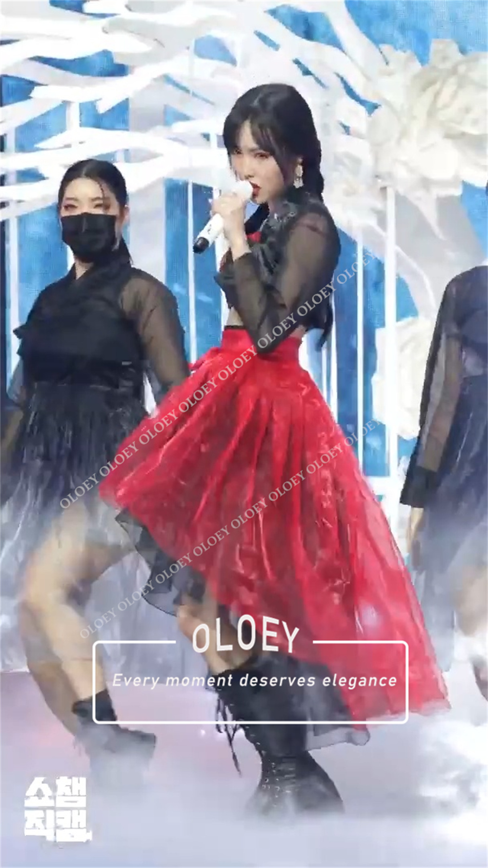 OLOEY Modern Red Black Concert - Hanbok Modern Set 评论和价格
