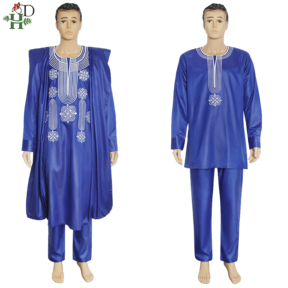 H&D African Suit For Men Robe  - Boubou Men Africa 评论和价格