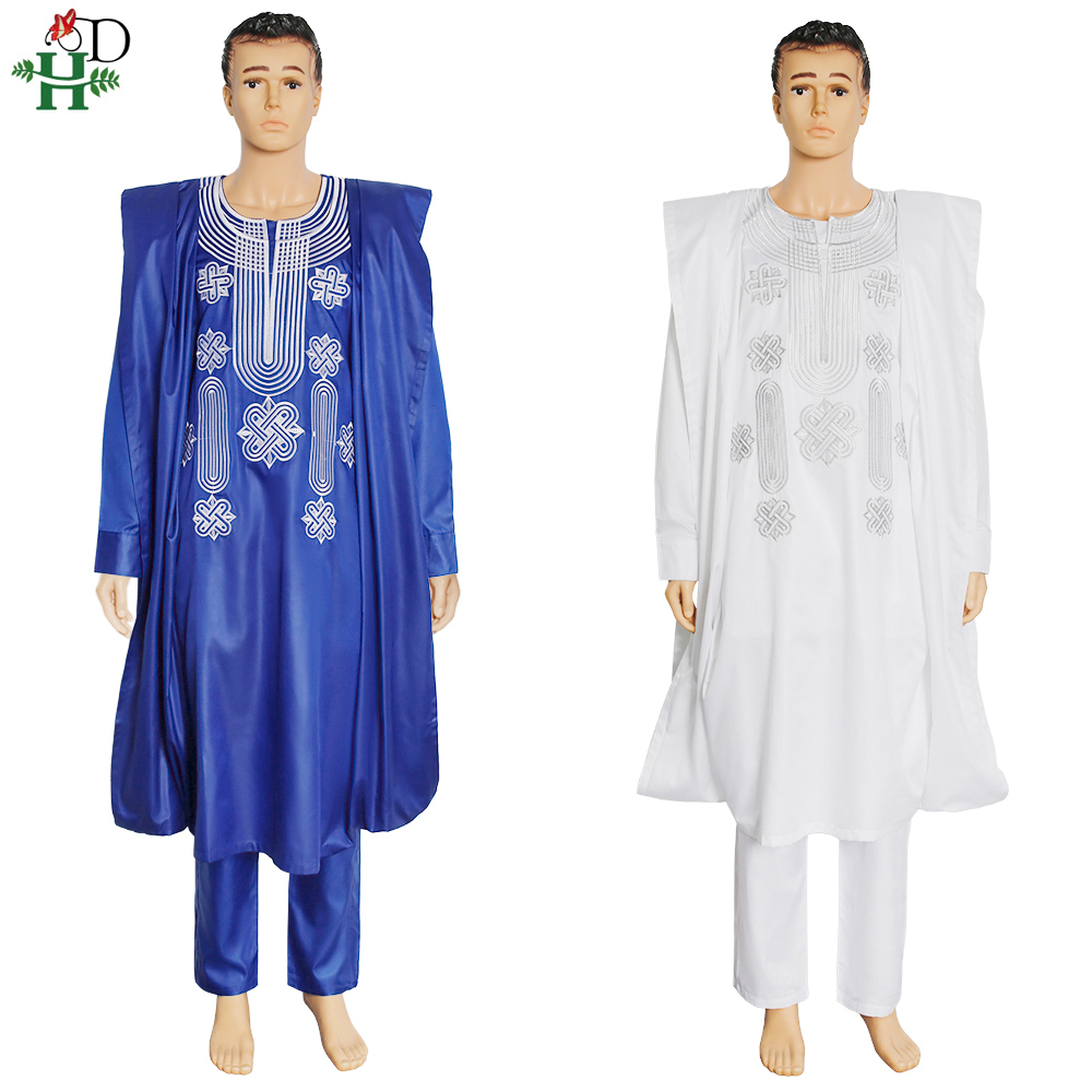 H&D African Suit For Men Robe  - Boubou Men Africa 评论和价格