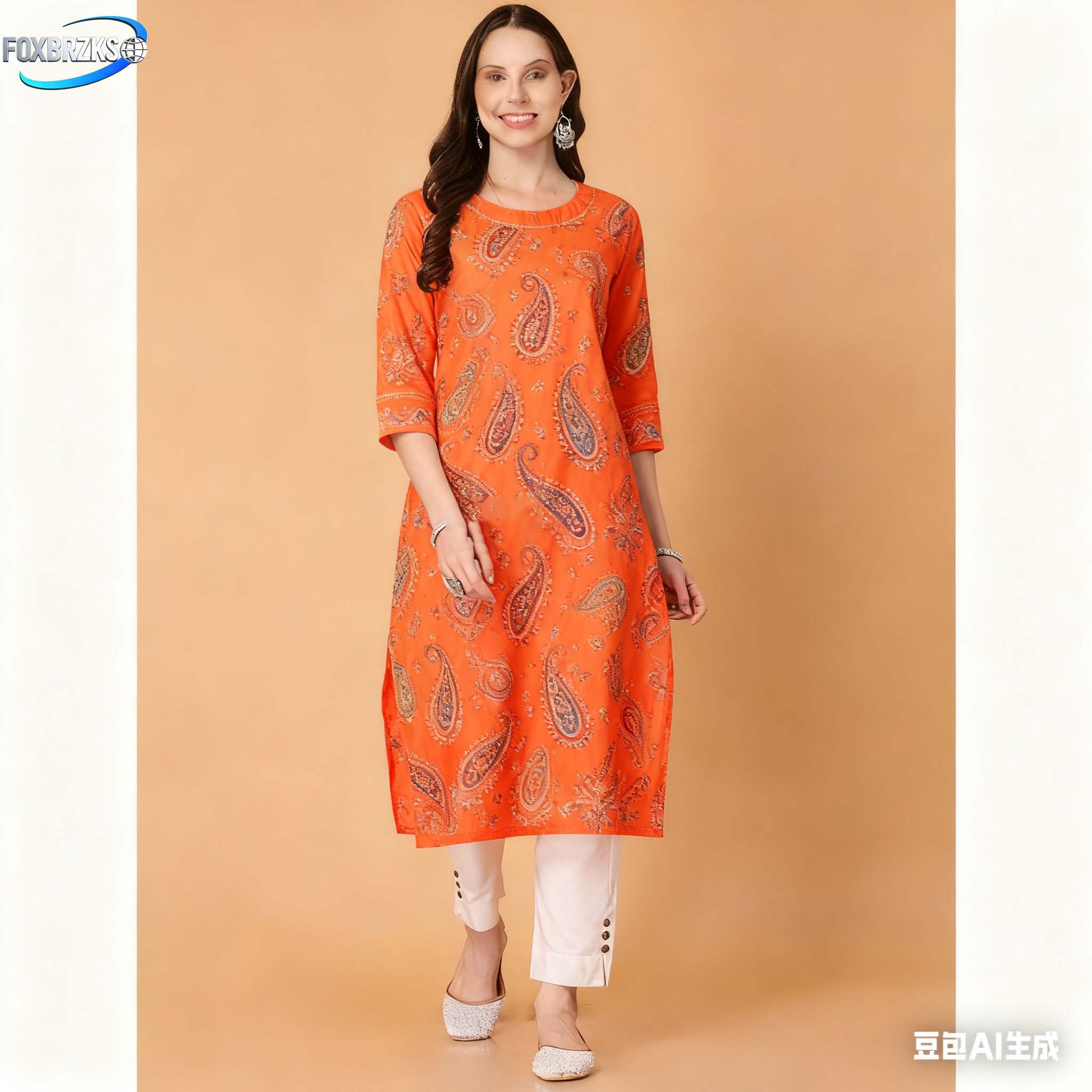 National style Kurt Women's Fa - Ethnic Fashion Kurtis 评论和价格
