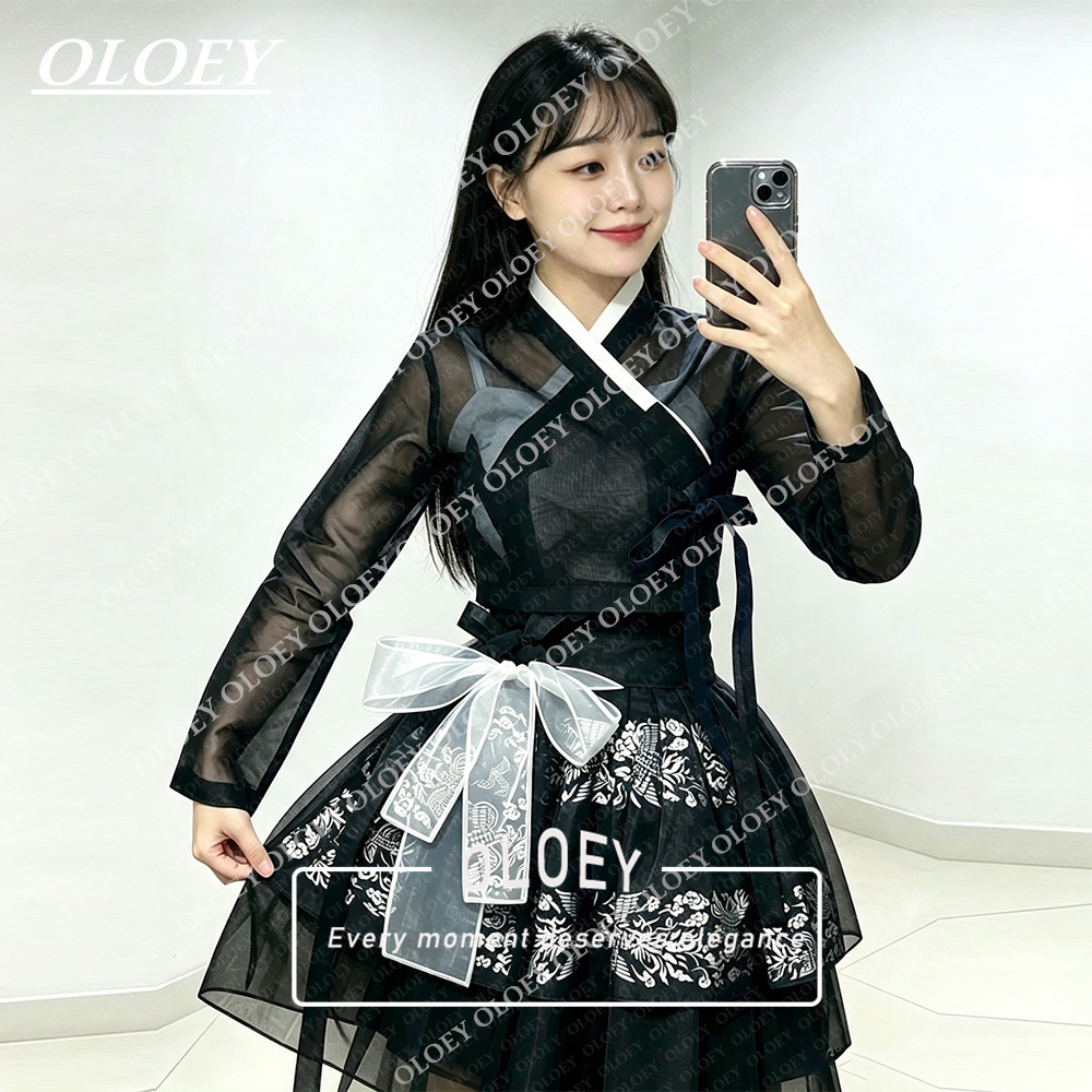 OLOEY Modern Black Short Conce - Hanbok Modern Set 评论和价格