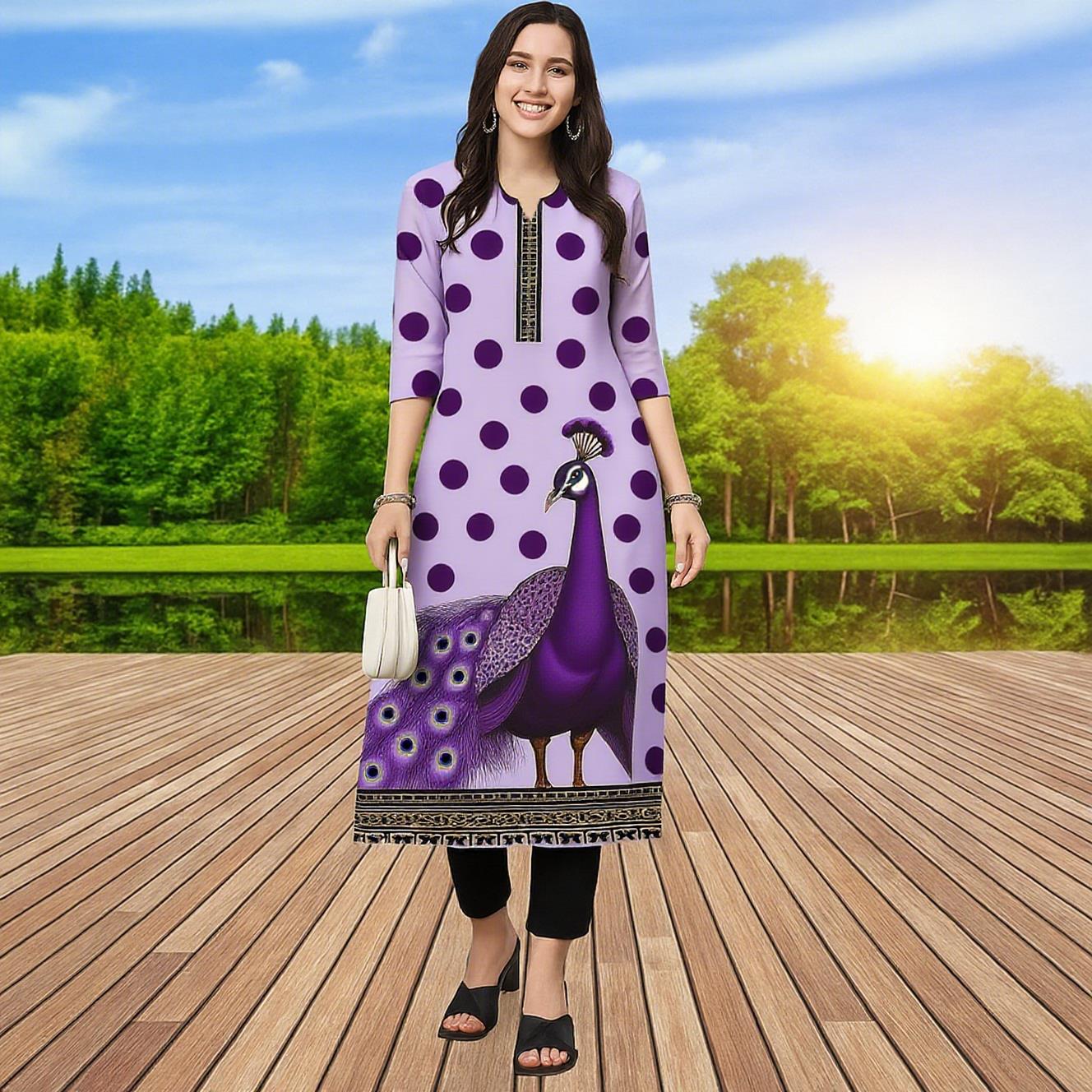 Muslim Kurt Women Casual Fashi - Ethnic Fashion Kurtis 评论和价格