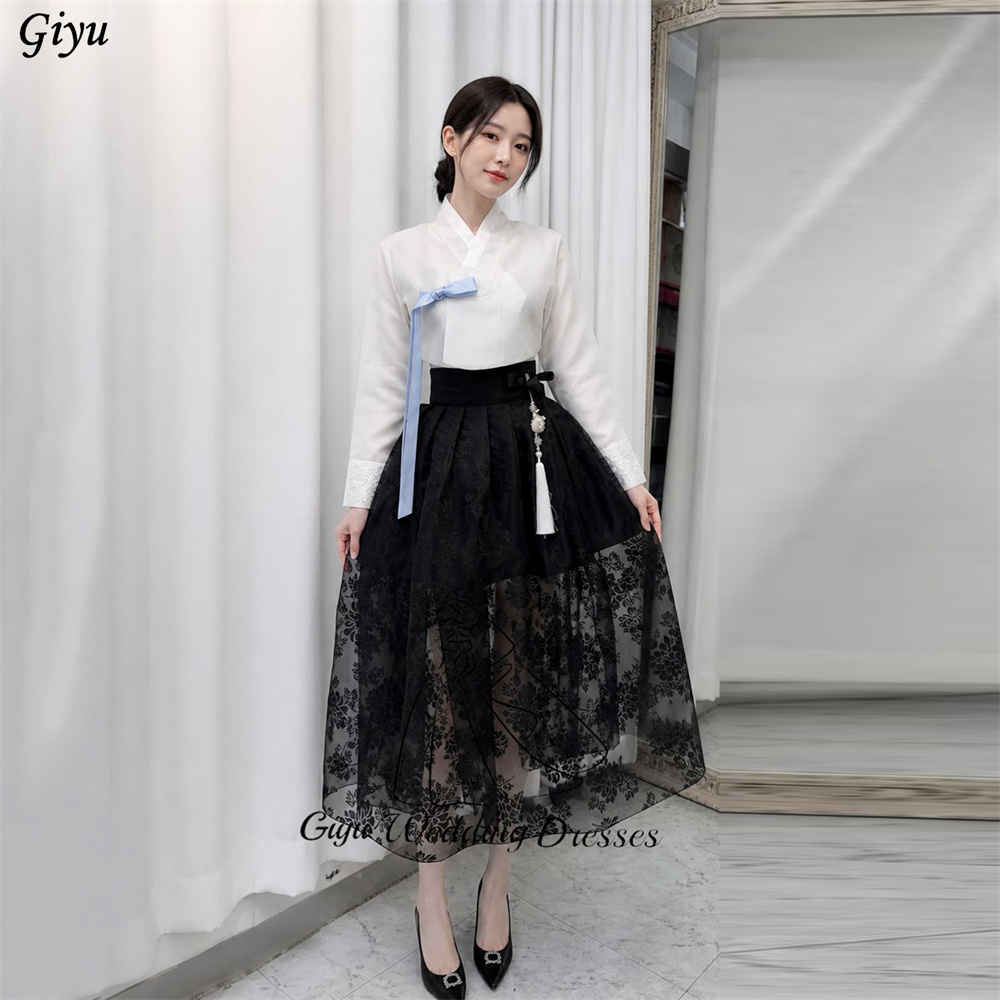 Giyu Customized Black Contrast - Hanbok Modern Set 评论和价格